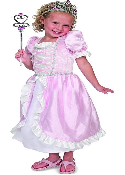 Kostume Prinsessekjole - MELISSA & DOUG - Prinsessekostume - Rosa - Polyester - 3-6 år rosa och vitt