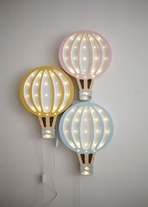 Little Lights - Luftballon natlampe blå himmel Blå