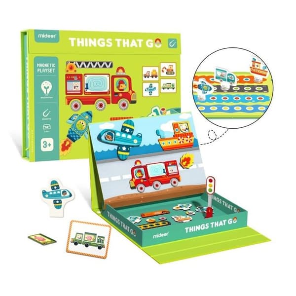 Mideer - Magnetisk transportkasse 58 stk - TROUSSELIER Grön