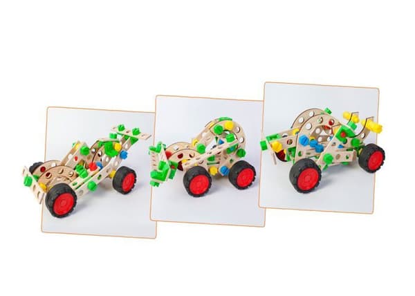 Alexander Toys - Constructor Junior 3x1 - Racerbil Beige