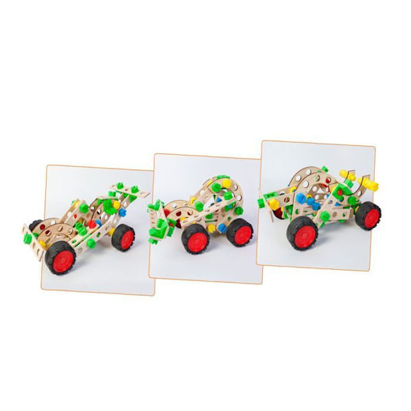 Alexander Toys - Constructor Junior 3x1 - Racingbil Beige