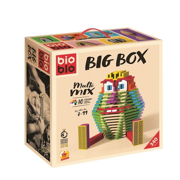 Bioblo - Bioblo Big Box 340 tiiliä - HUBTOYS Beige