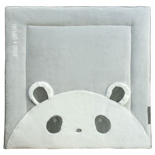 Pelikenttä - DOUDOU ET COMPAGNIE - Tapidou Panda - Harmaa - Unisex - 1 m² Blå