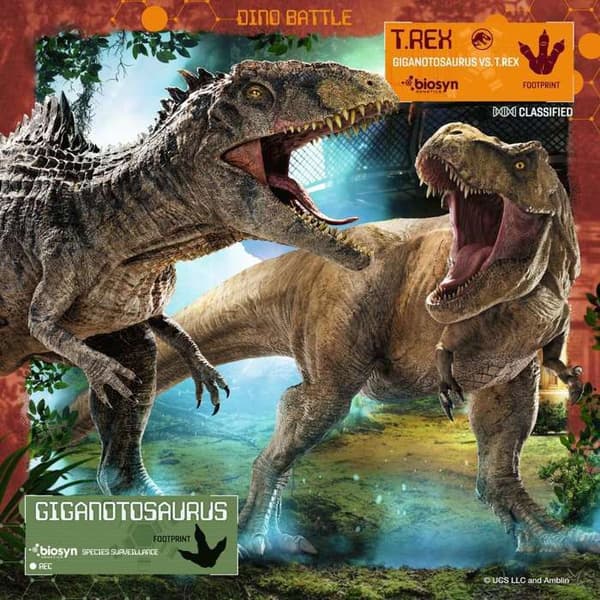 Ravensburger - Puzzle T-Rex Jurassic World 3x49 stk. Blå