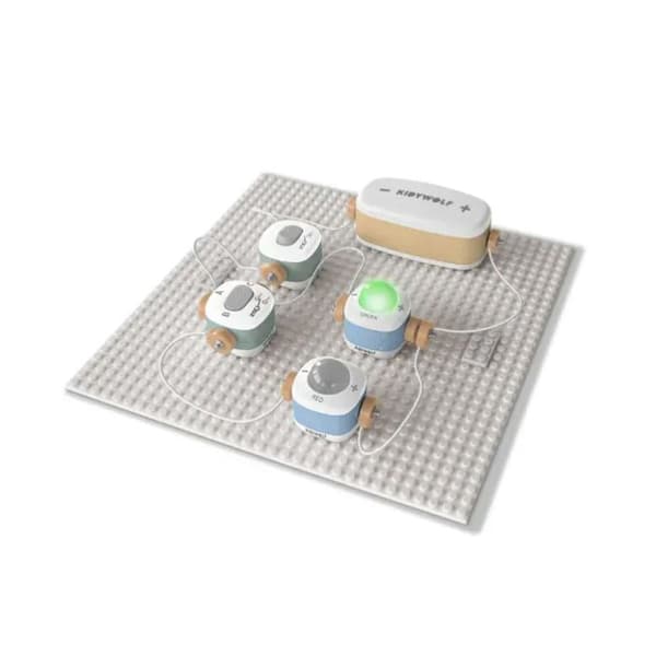 KIDYWOLF KIDYELEC STARTER – Uddannelsessæt i Elektricitet til Børn med 11 Dele & 99 Samlinger - 6+