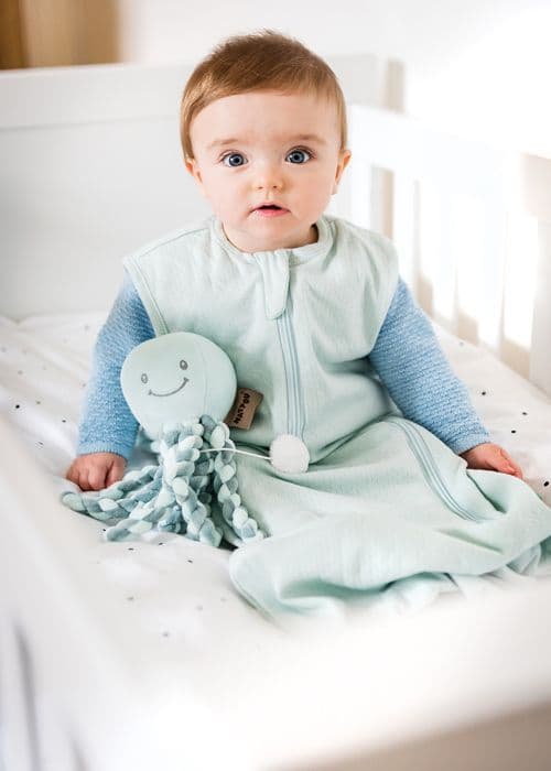 NATTOU Doudou musiikkikirppu Lapidou - 100% polyesteri - Minttu vihreä ja harmaa Grå