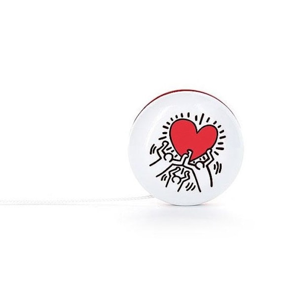 Vilac - Yoyo Angel Heart Keith Haring Vit | Svart | Röd