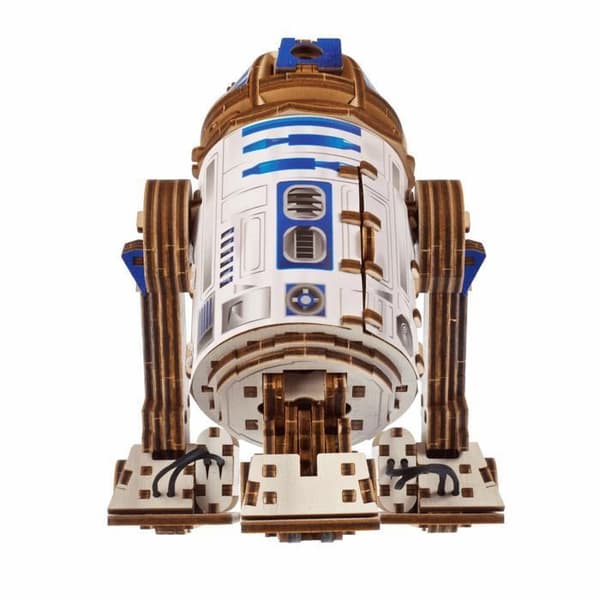 3D-model - UGEARS - R2-D2™ - Fjedermekanisme - LED-projektor - 315 dele beige