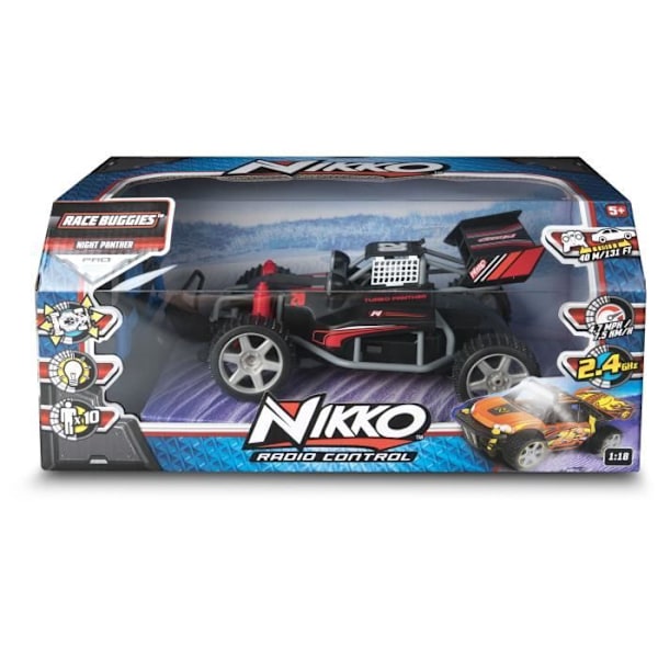 NIKKO RACE BUGGY TURBO PANTHER - Musta - 2.4 Ghz - 7.5 km/h etäohjattava auto