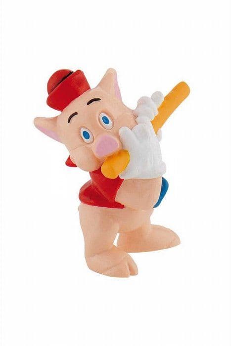Three Little Flutte Pigs figurer - BULLYLAND - Størrelse 6 cm - Håndmalet Beige