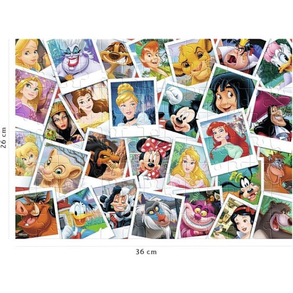 Disney 100 bitars pussel - NATHAN - Den stora familjen - Tecknade serier och serier - 36x26 cm Flerfärgad