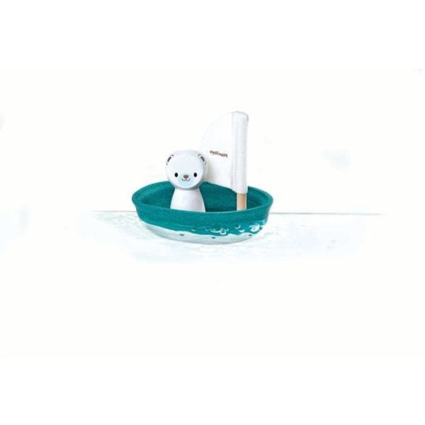 Träspel Isbjörnsbåt - PLANLEKSAKER - Blandat - Från 12 månader - Mått 11,5 x 9,5 x 9,5 cm Grön