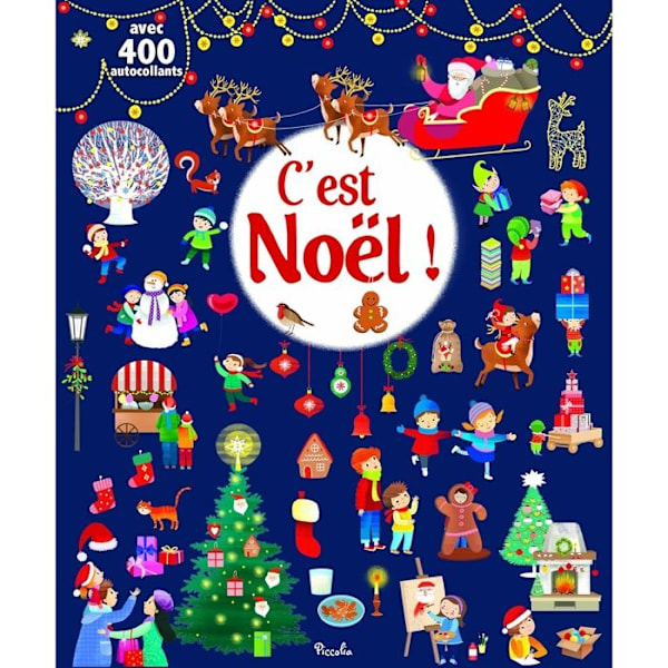 Piccolia - 400 klistermärken Det är jul - DAPHNE Blå