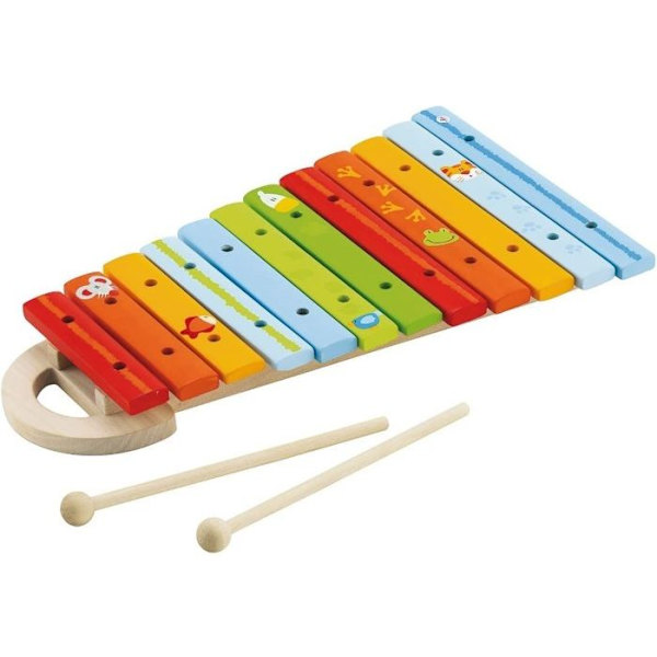 Musikinstrument - SEVI - 81855 - Xylofon - Trätangenter - Mjuka och känsliga ljud Flerfärgad