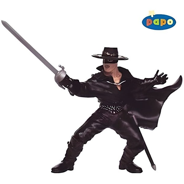 Zorro Collection figurin - Papo - 13cm - Handmålad Flerfärgad