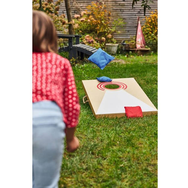 Cornhole kastspel med 8 påsar beige