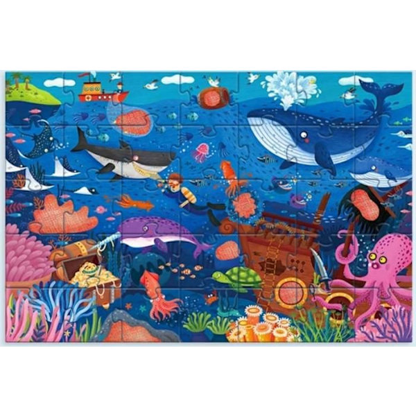 Puzzle Tunnistusmeri - MIDEER - Eläimet - Lapsi - Sisätila Flerfärgad