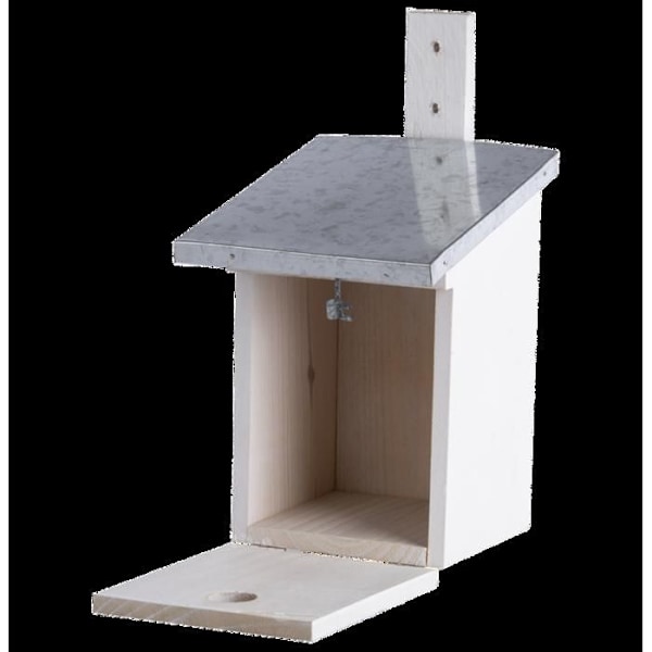Esschert NK40W Pönttöpuu sinitiaisille, valkoinen puu 33 x 17 x 21 cm