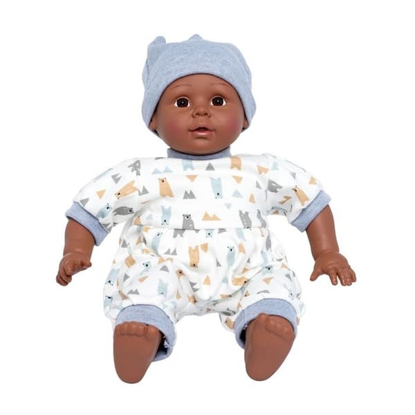 Docka - MAMAMEMO - Luca - 40 cm - Vinyl - Mjuka kläder beige