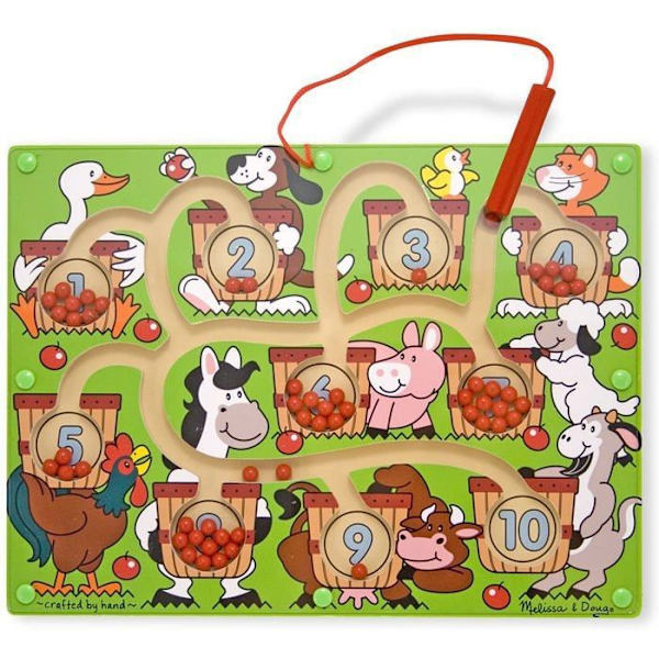 Pedagogiskt och vetenskapligt spel - Melissa Doug - Magnetic Number Maze - Blandat - Från 3 år Flera färger