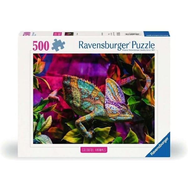 Puzzle 500 palaa Ravensburger Kameleontti Vit