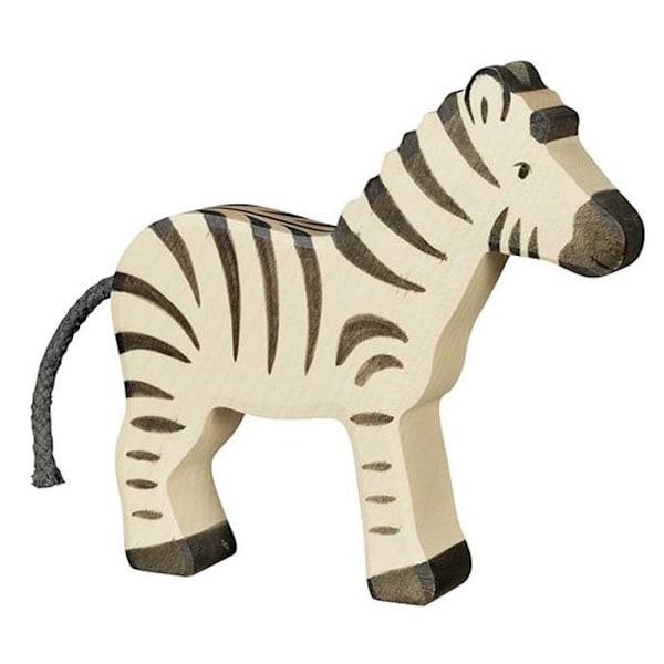 Zebrafigur 14,4 cm - Holztiger - Träleksak för barn