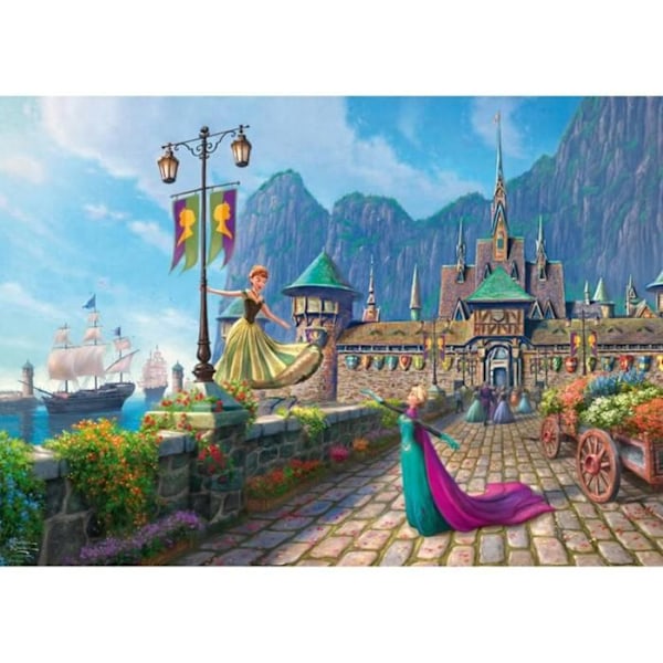 Pussel 1000 bitar: Disney, Frost, Jubileum i Arendal Grön