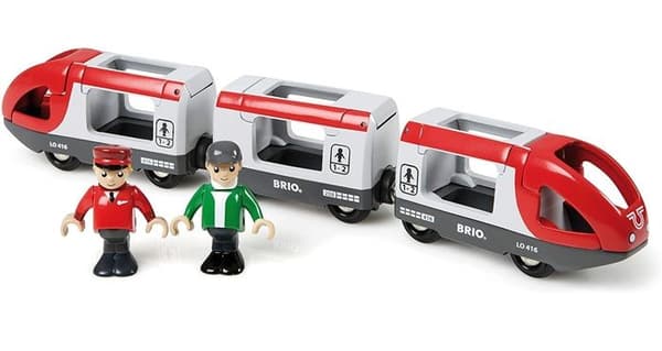 BRIO Passagertog - Træbane - Ravensburger - Blandet fra 3 år Blå