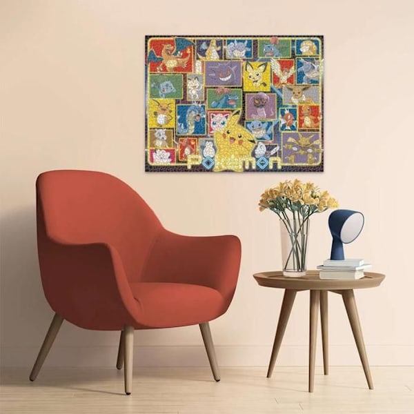 Ravensburger - Pokémonin valopuzzlet 2000 kpl Vit