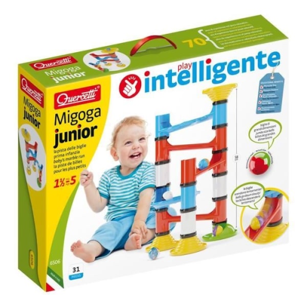 Quercetti - 86502 Play Bio Migoga Junior - Marmorbana för baby