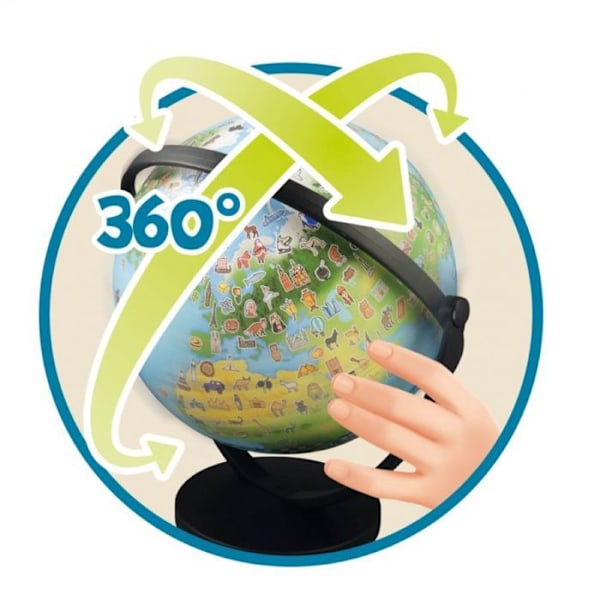 Globe junior - Mini Science - 20 cm - Illustrerad - 300 teckningar - För barn från 4 år Blå