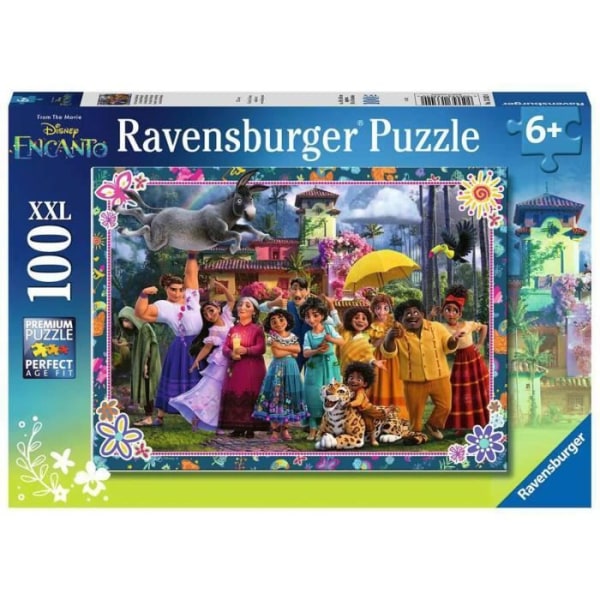 100 bitar XXL Disney Encanto Ravensburger pussel - Tecknade serier och serier - Blandat - 6 år