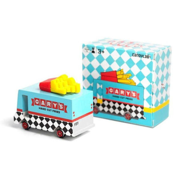 Candylab Toys - Ranskalainen perunalastuvaunu - DAM Blå
