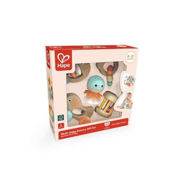 Hape-tuotteen ensikokemuksen sensorinen leikkisetti