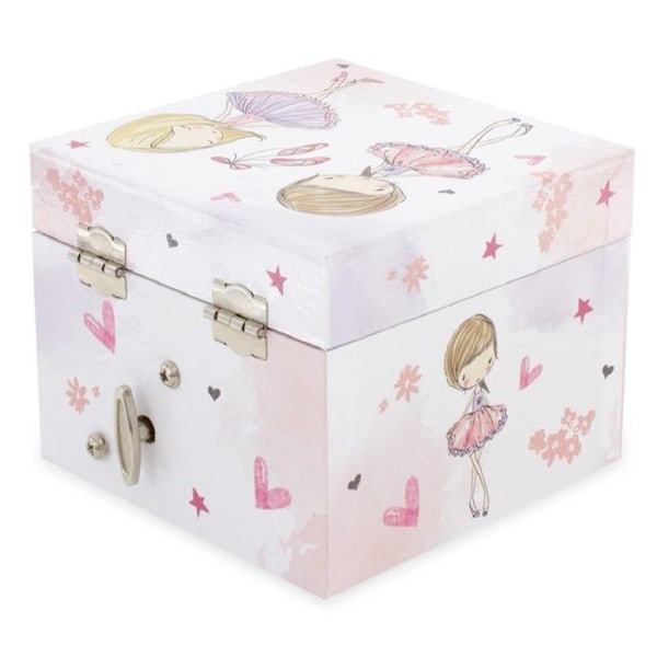 Musiikkilaatikko - Ulysses - Tanssisandaalit - Vaaleanpunainen - 12x10x8 cm - Suositellaan yli 3-vuotiaille lapsille Rosa