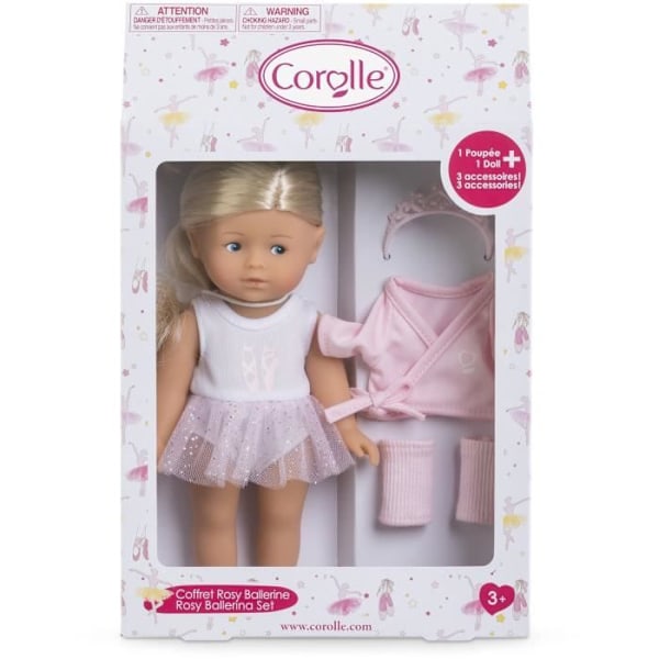 Mini nukke - COROLLE - Rosy Ballerine - 20 cm - vaniljantuoksu - alkaen 3 vuotta