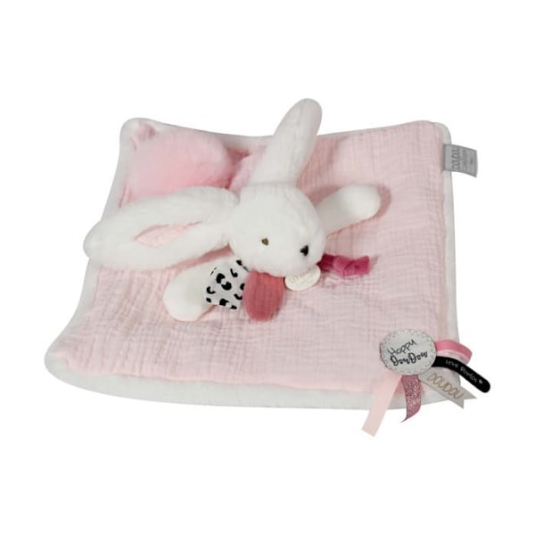 Doudou ja Yhtiö - Doudou Pupujussikka -25 cm - Valkoinen/Ruusukkainen
