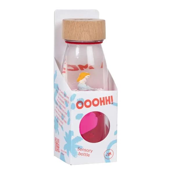 Petit Boum | Sensorisk flaske Move Havets Glimt - Rosa - 14 x 4 cm Ros