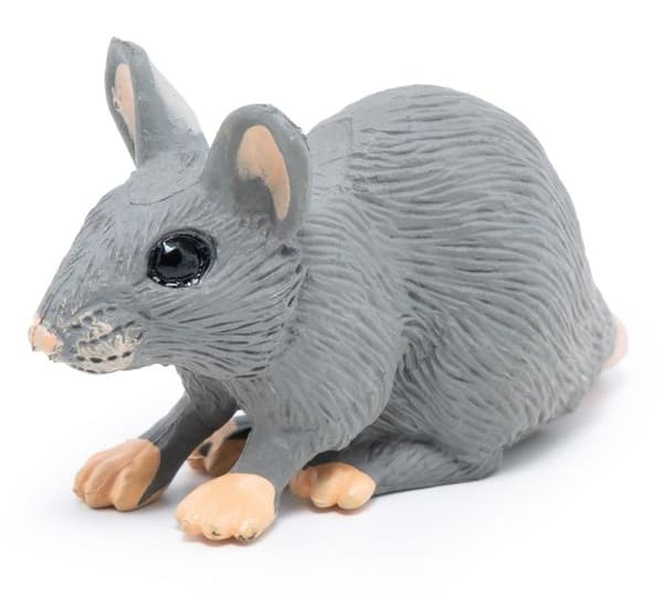 Figurine Mus grå - PAPO - Fra 3 år - Unisex