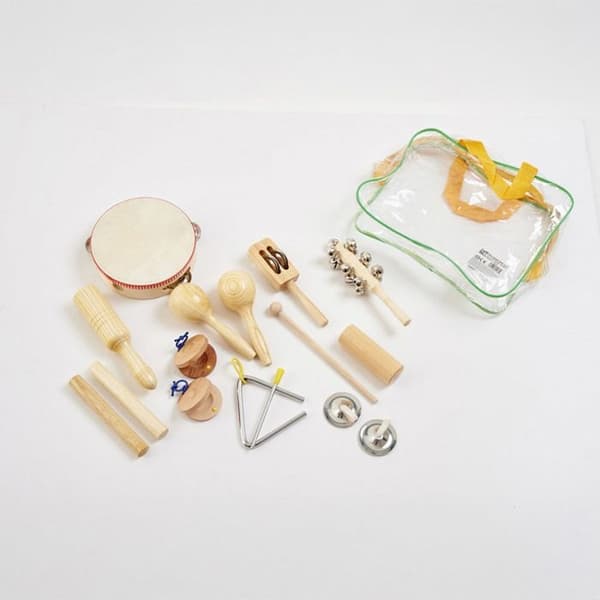 TickiT - Sæt med 10 percussioninstrumenter - COMMOTION Beige