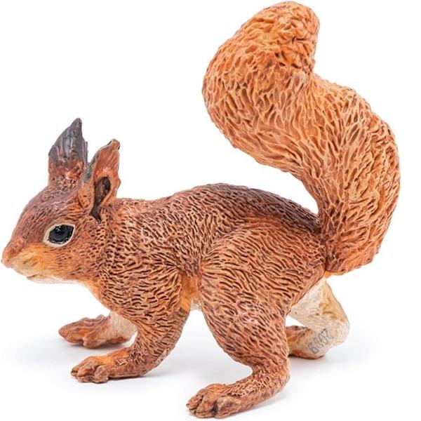 Figurine Ekorre Enfärgad