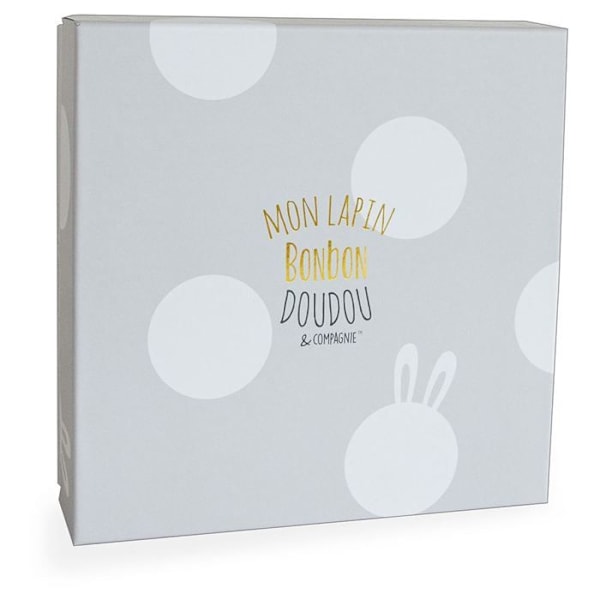 Doudou et Compagnie - Lapin Bonbon - Doudou Taupe Mol