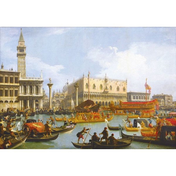 Michèle Wilson träpussel - The Return of Bucentaur av Canaletto - 750 bitar Beige