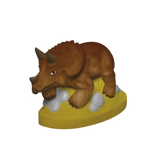 Gipsafstøbning: Triceratops Brun