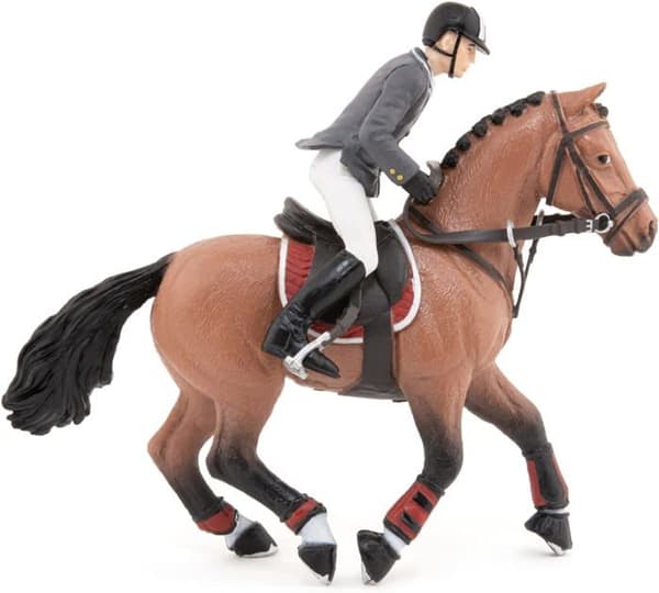 Figur - PAPO - Konkurrencehest - Håndmalet - Til børn - Multifarvet