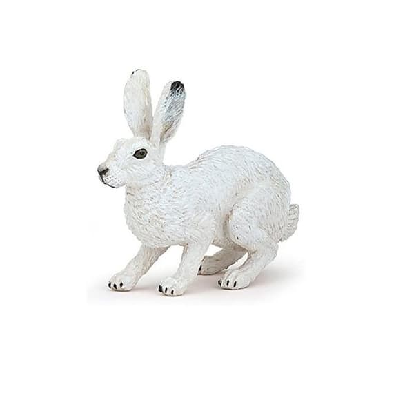 Figurine Arktisk hare Vit och svart