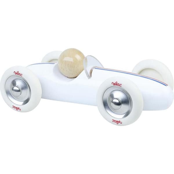 Vilac - Vintage Grand Prix bil MM hvid Vit
