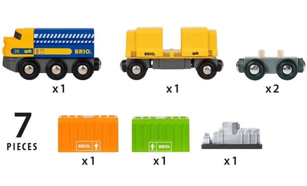 Godstog BRIO - Ravensburger - 7 dele - Blandet fra 3 år - 33982