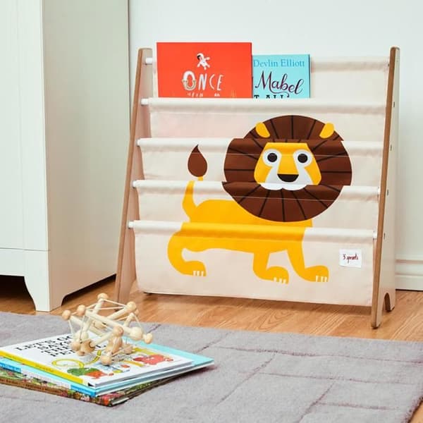 Opbevaring - Løve - Barn - Beige - 4 rum - Tilpasset højde Gul