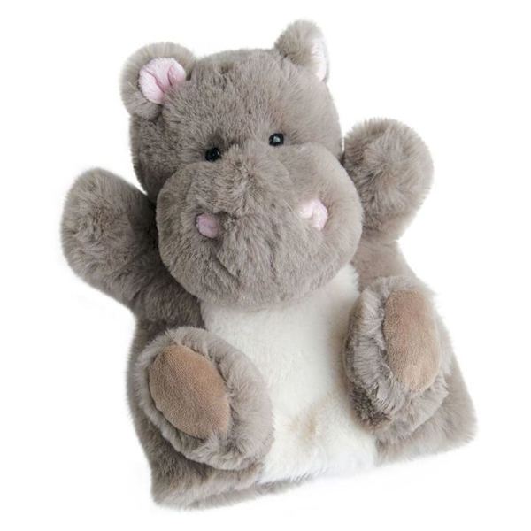 Marionnette Hippo - Pehmeä ja Silkkinen - Lapsi - Sekä - Harmaa Grå